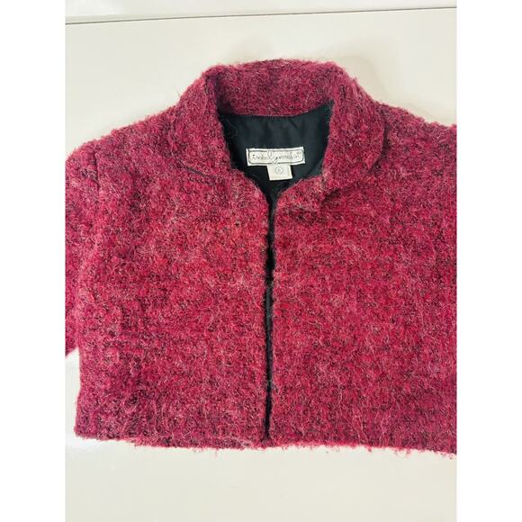 Isabel Garrett Girls Lined Quiet Luxury Luxe Wool Sweater Cranberry Size 6 - Picture 1 of 6
